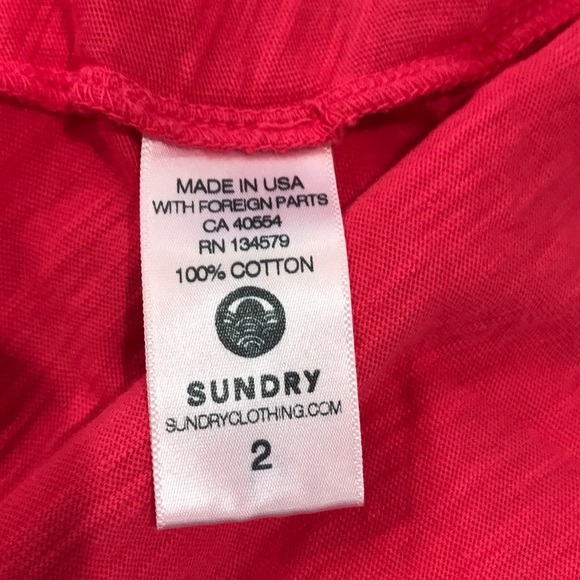 🎁 Sundry Tie Back Hi-Lo Tee - Picture 8 of 8
